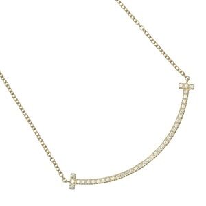 Tiffany Smile Necklace Yellow Gold Diamonds